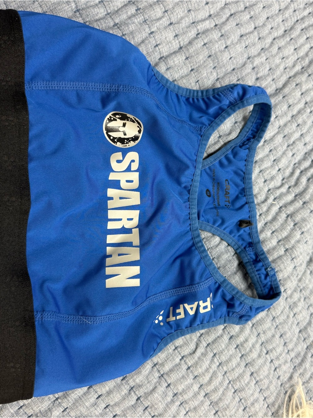 Craft Blue Spartan Racerback Sports Bra